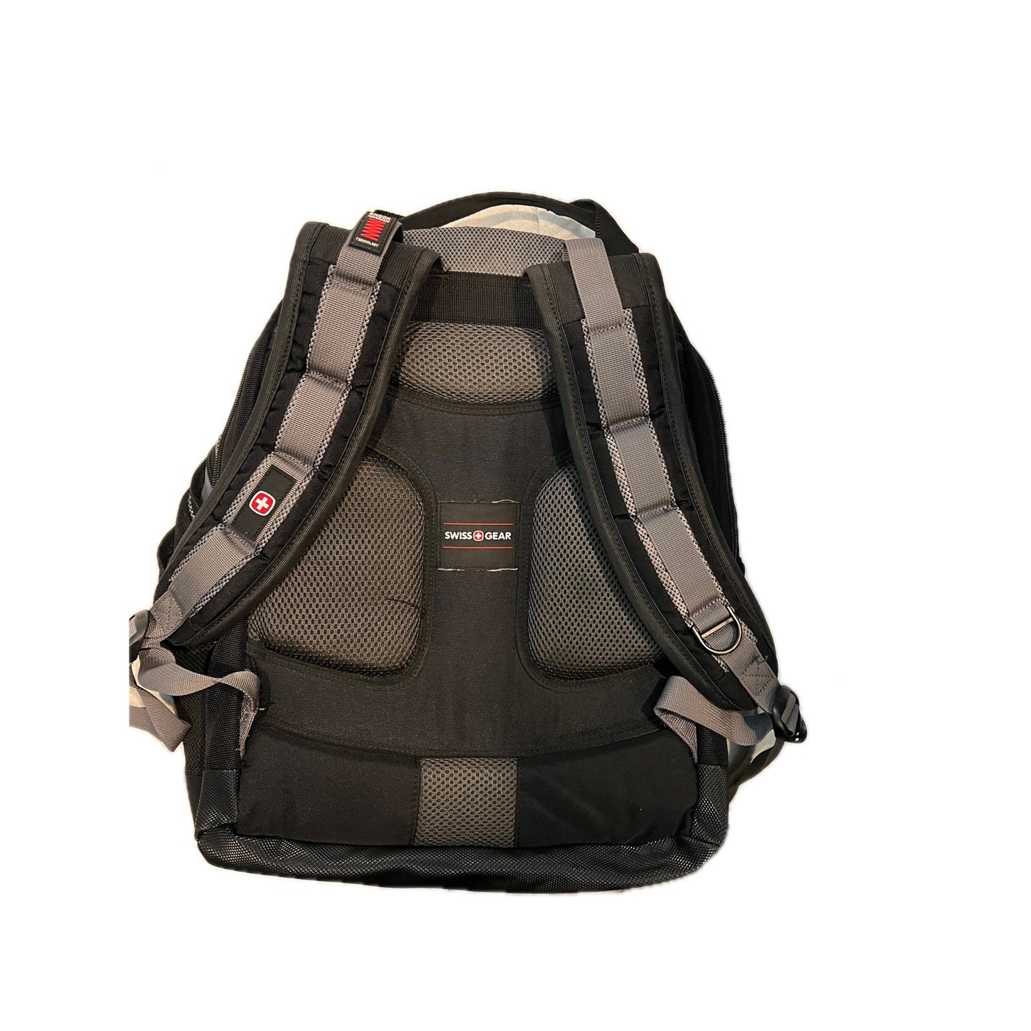 Swiss Gear synergy Laptop Backpack Black Gray Red w Uline