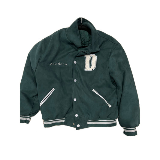 State Bank Grand Opening Green Varsity Jacket Mens M