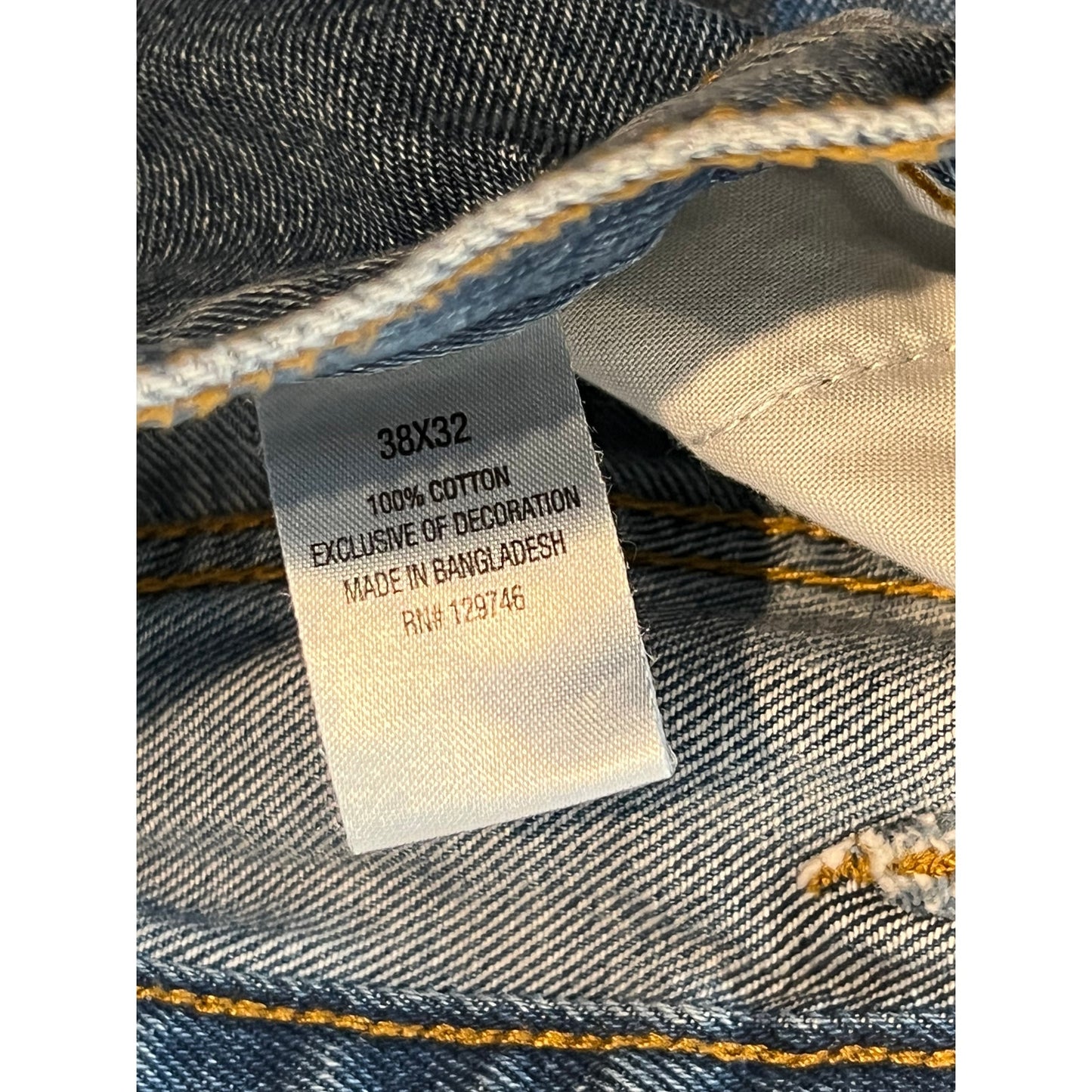 Blue Mountain Loose Fit Blue Jeans Mens 38x32
