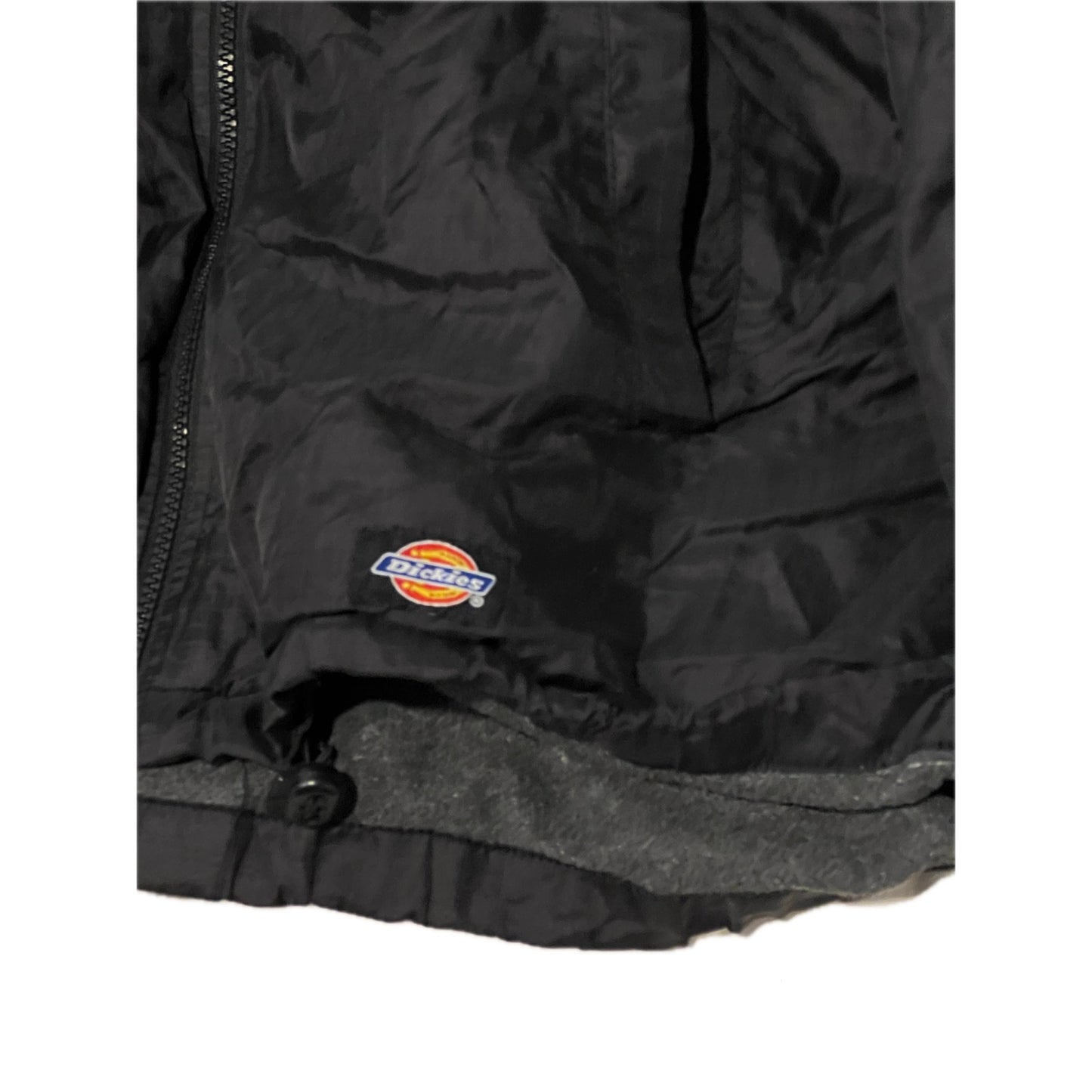 Dickies Black Hooded Lined WIndbreaker Jacket Mens Large