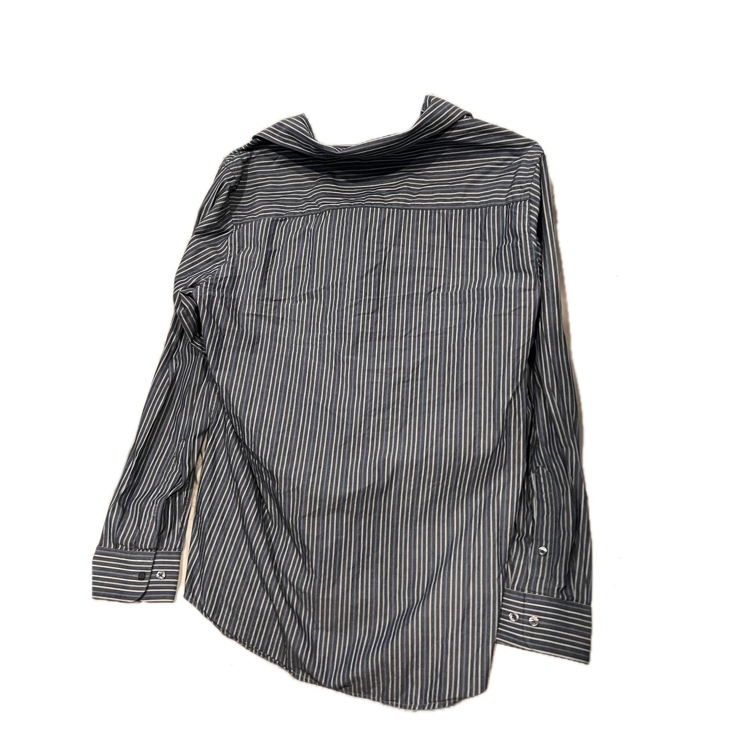 Perry Ellis Slim Fit Button Long Sleeve Stripe Shirt Mens XL
