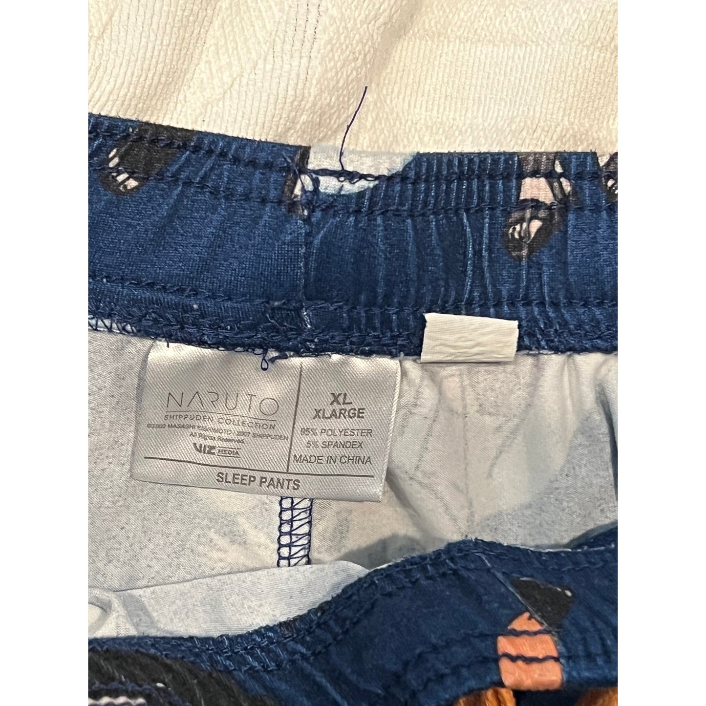 Naruto Shippuden blue Sleep Lounge Pants Mens XL