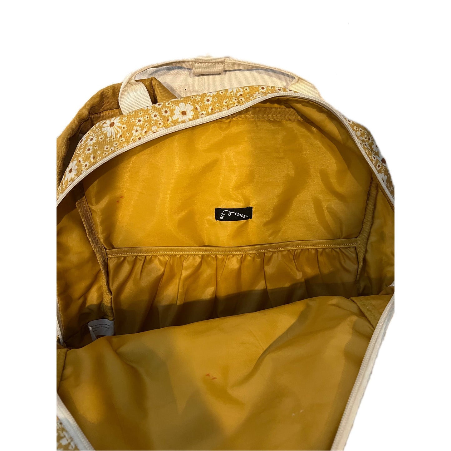 Sac à dos et pochette jaune marguerite Art Class