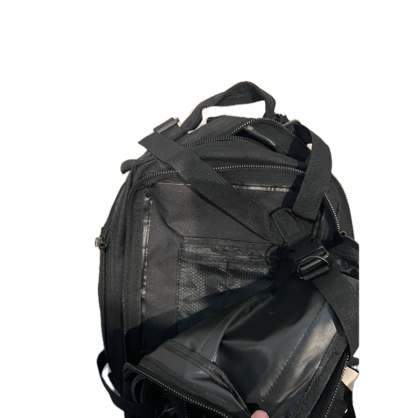 No Label Small Tactical Backpack Black 18L