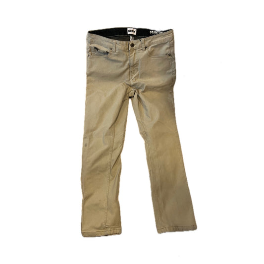DKNY Stanton Straight Fit Jeans Beige Mens 32x30
