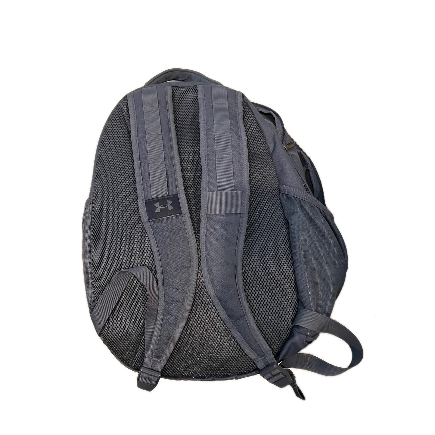 Under Armour Gray Blue Hustle 5.0 Backpack