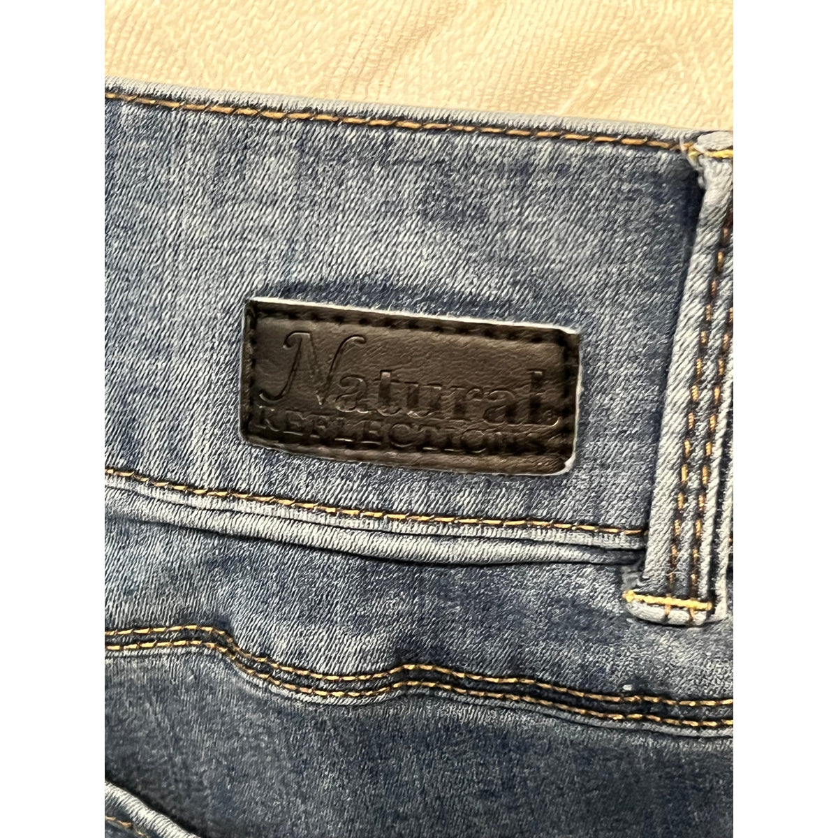 Mid Rise Wide Leg Tapered Blue Jeans Womans Small 26x31
