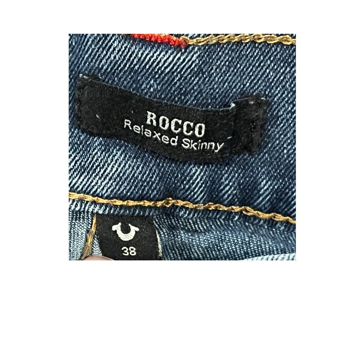 True Religion Relaxed Skinny Rocco Jeans Mens 38x29