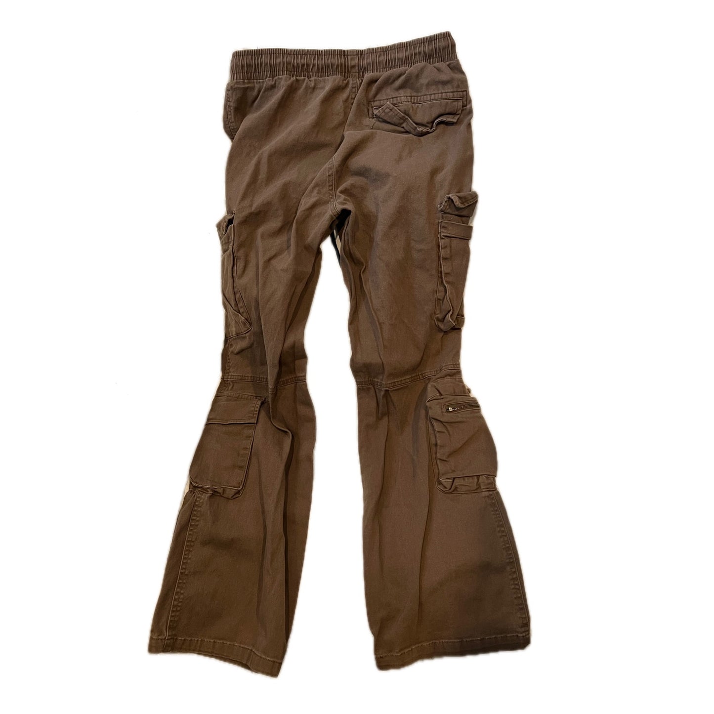 Novamen Loose Cargo Brown Pants Mens Small 28x27