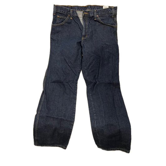 Dickies Relaxed Fit Baggy Blue Jeans Mens 36x32