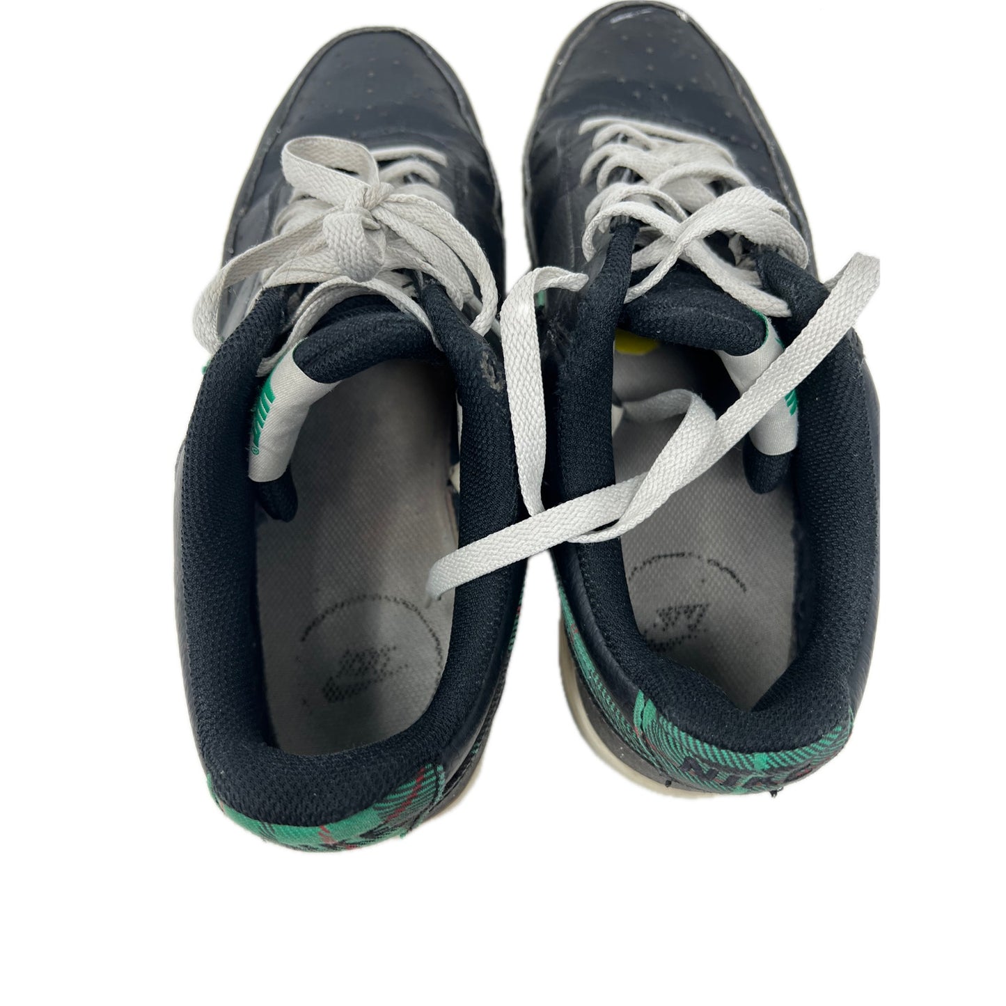Nike Court Vision Low Green Plaid Shoes Mens 10