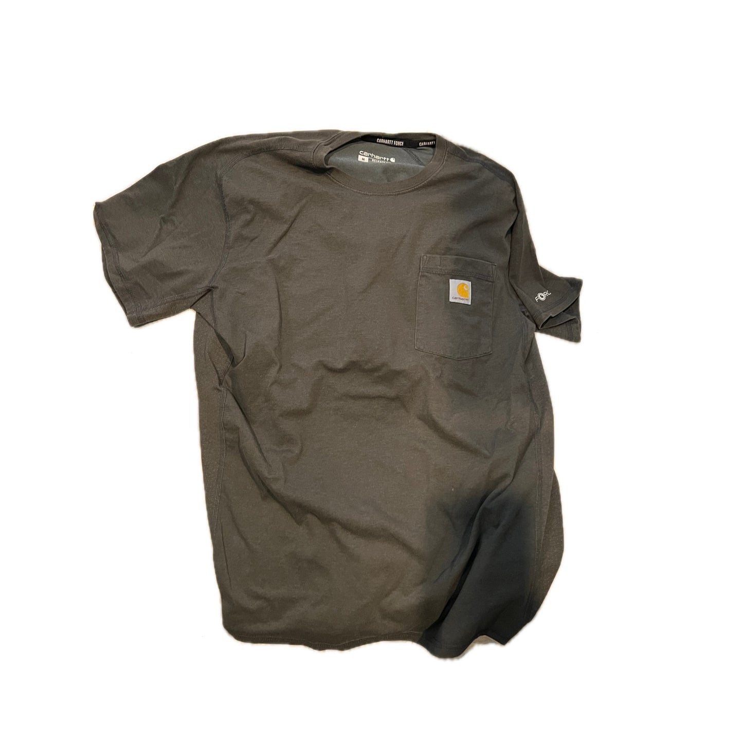 T-shirt gris anthracite Carhartt coupe décontractée avec poche pour homme taille M
