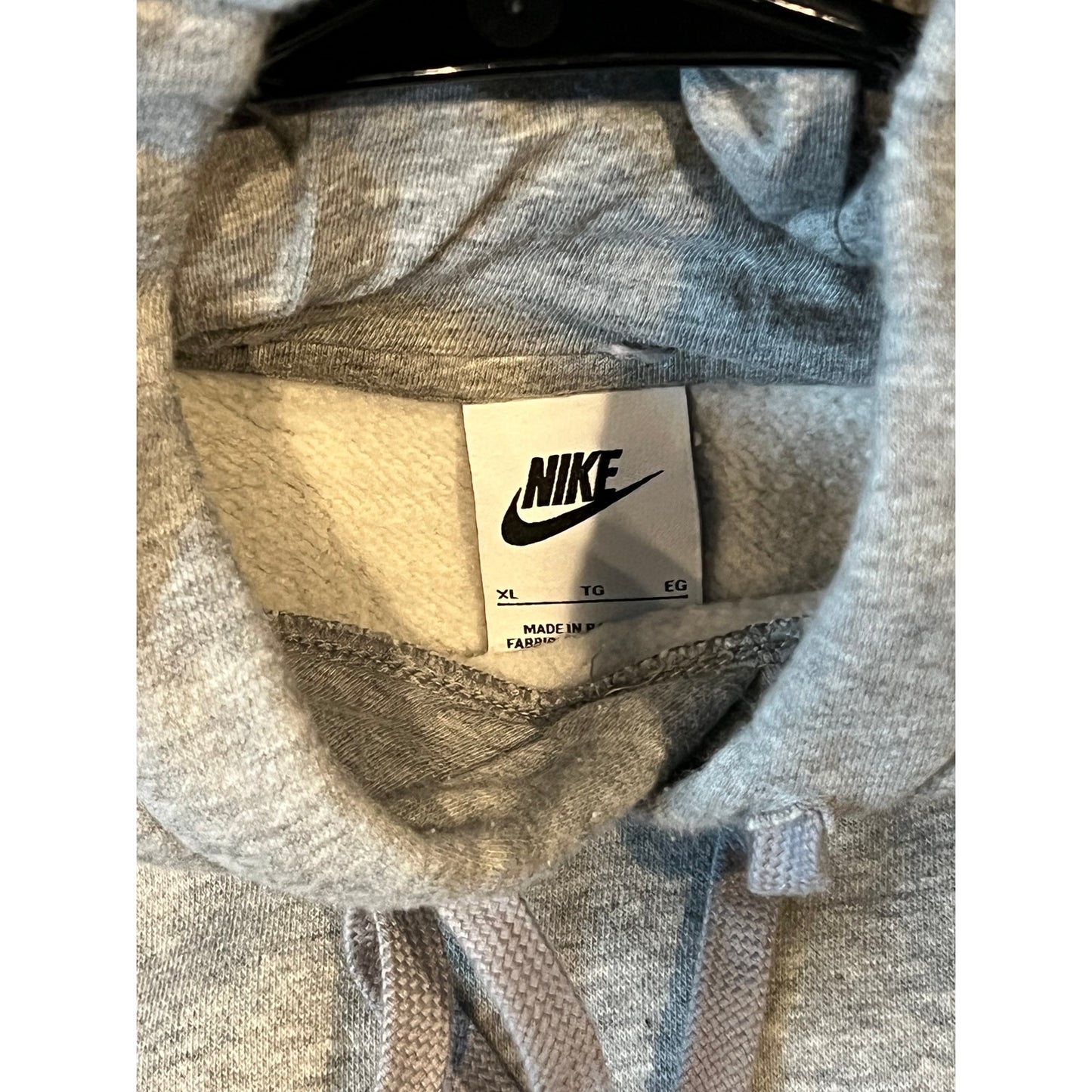 Nike Gray Pullover Hoodie Mens XL