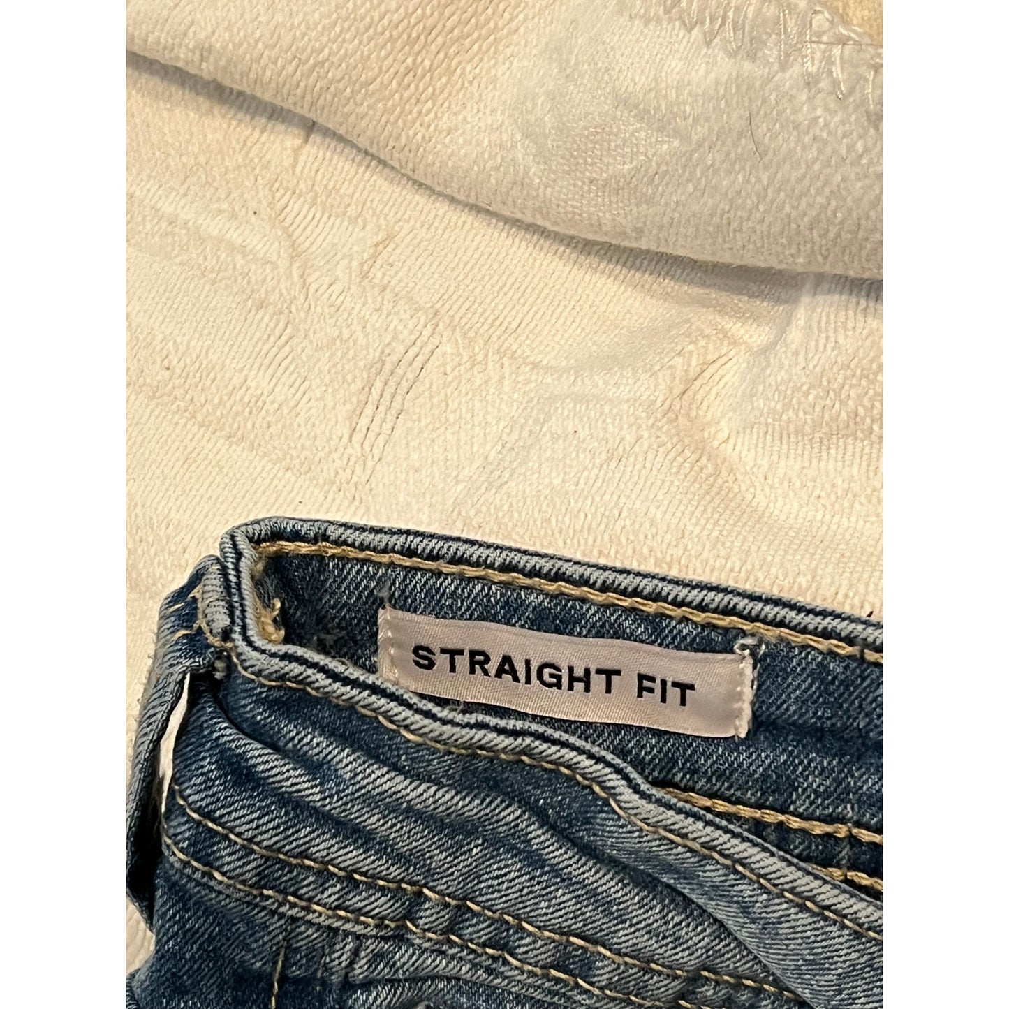 DKNY Jeans Straight Fit Jeans Blue Mens 32x30