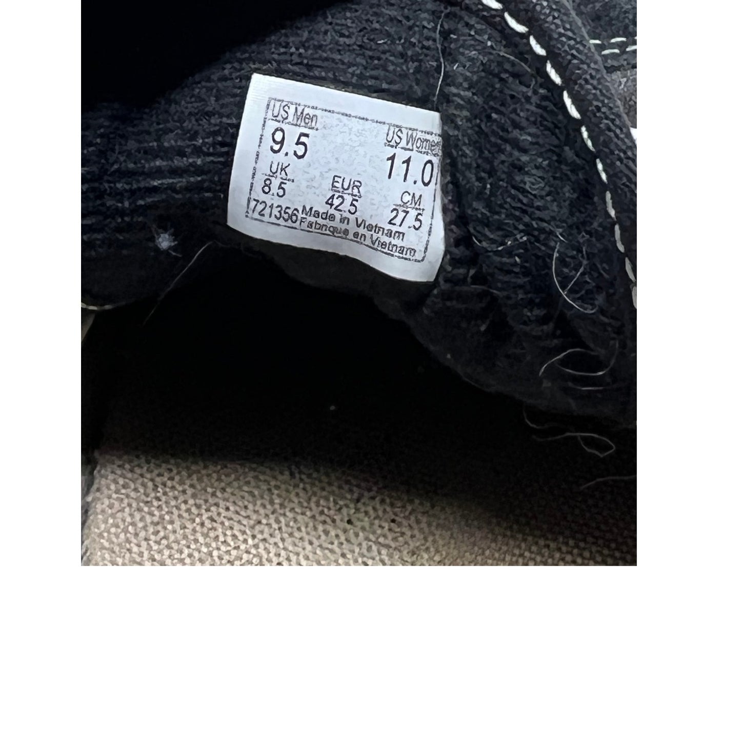 Vans Old Skool Black Suede w Leather Stripe Mens 9.5