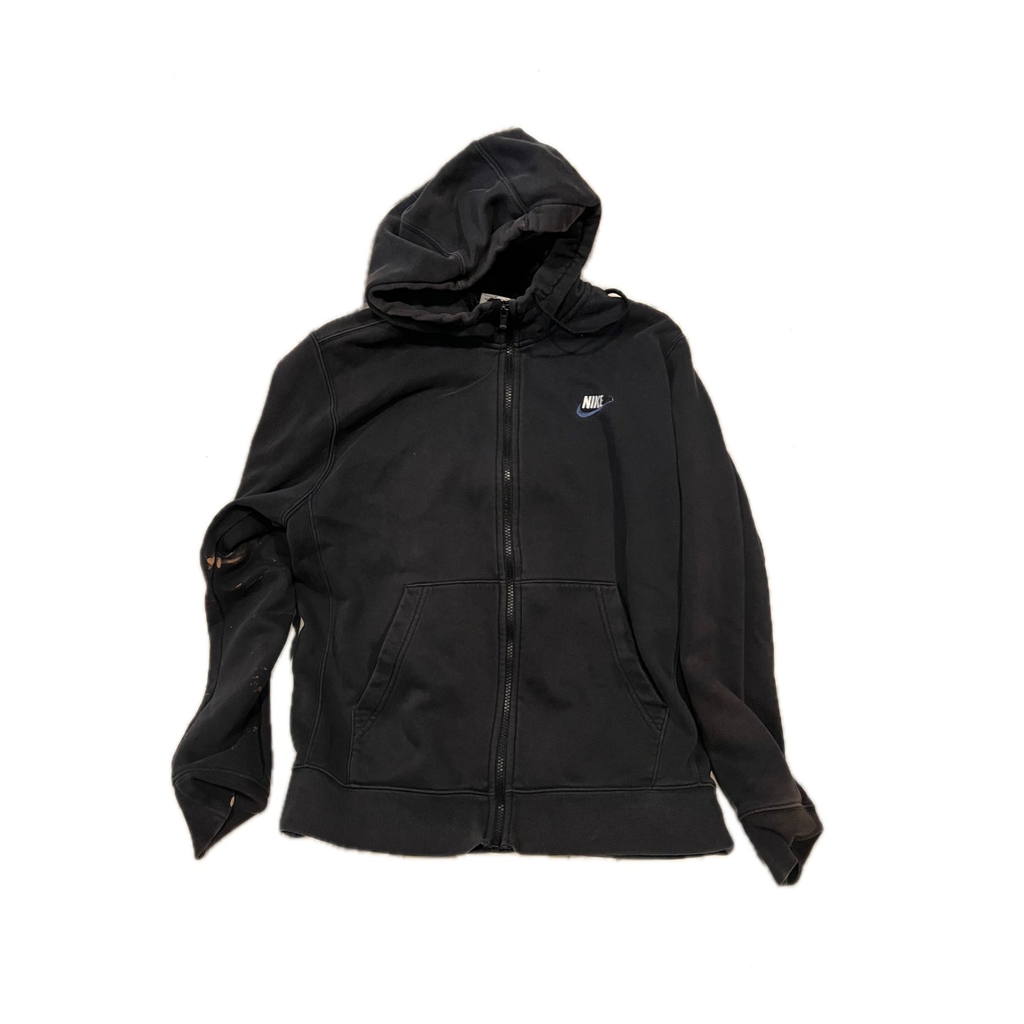 Nike Black Full Zip Hoodie Mens Med