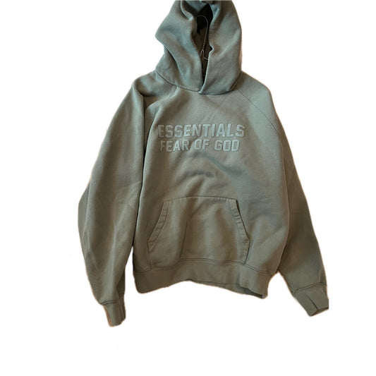 Essentials Fear of God Drab Green Hoodie Mens M