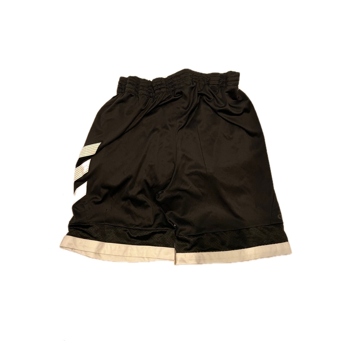 Adidas 3 Stripe Black White Basketball Shorts Mens Large