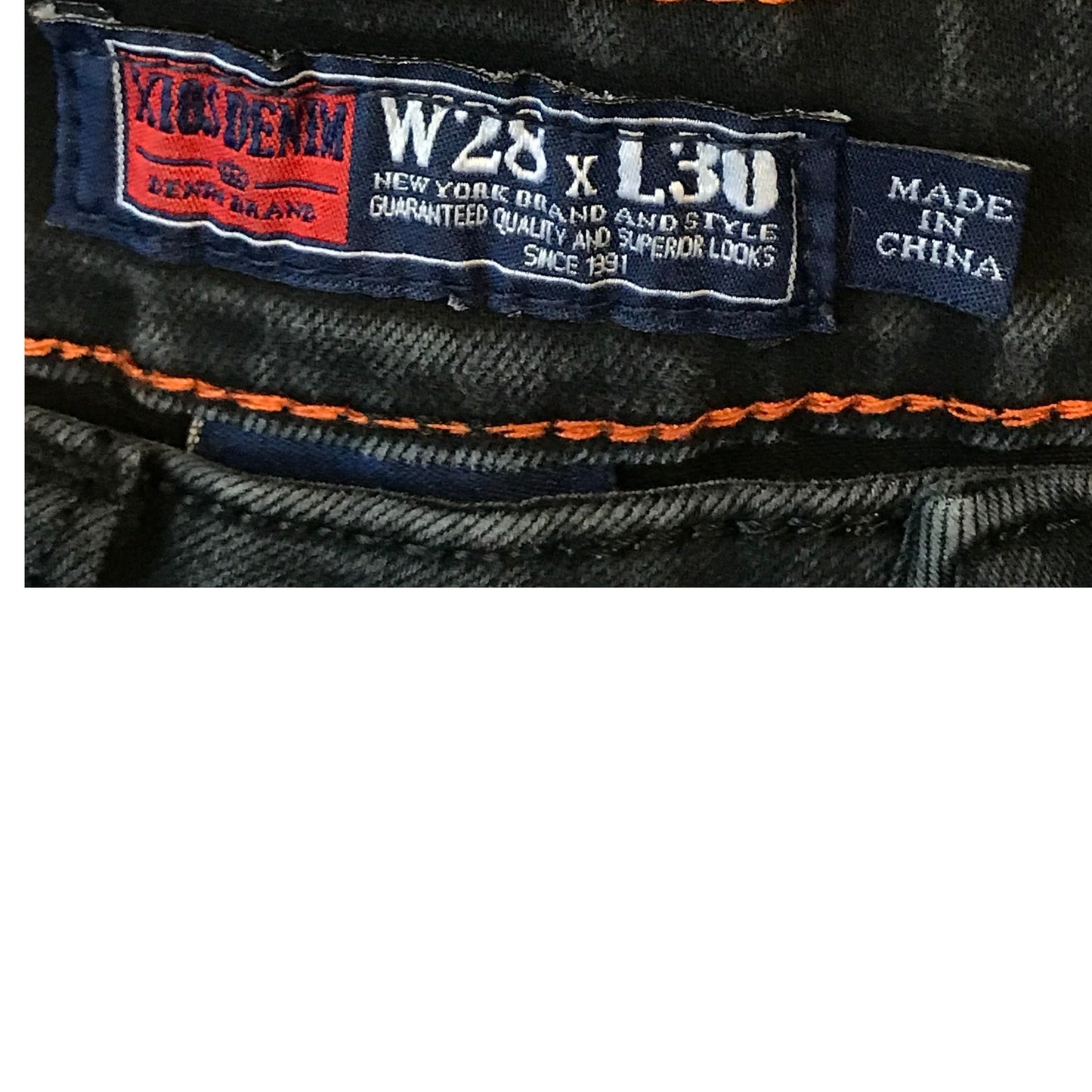 Xios Premium Denim Black Jeans 28x30