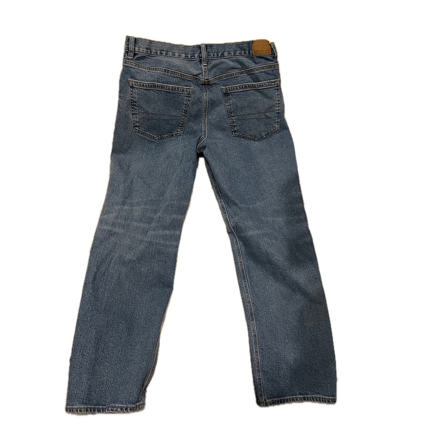 American Eagle Jeans rectos de tiro alto para mujer Talla L (12)