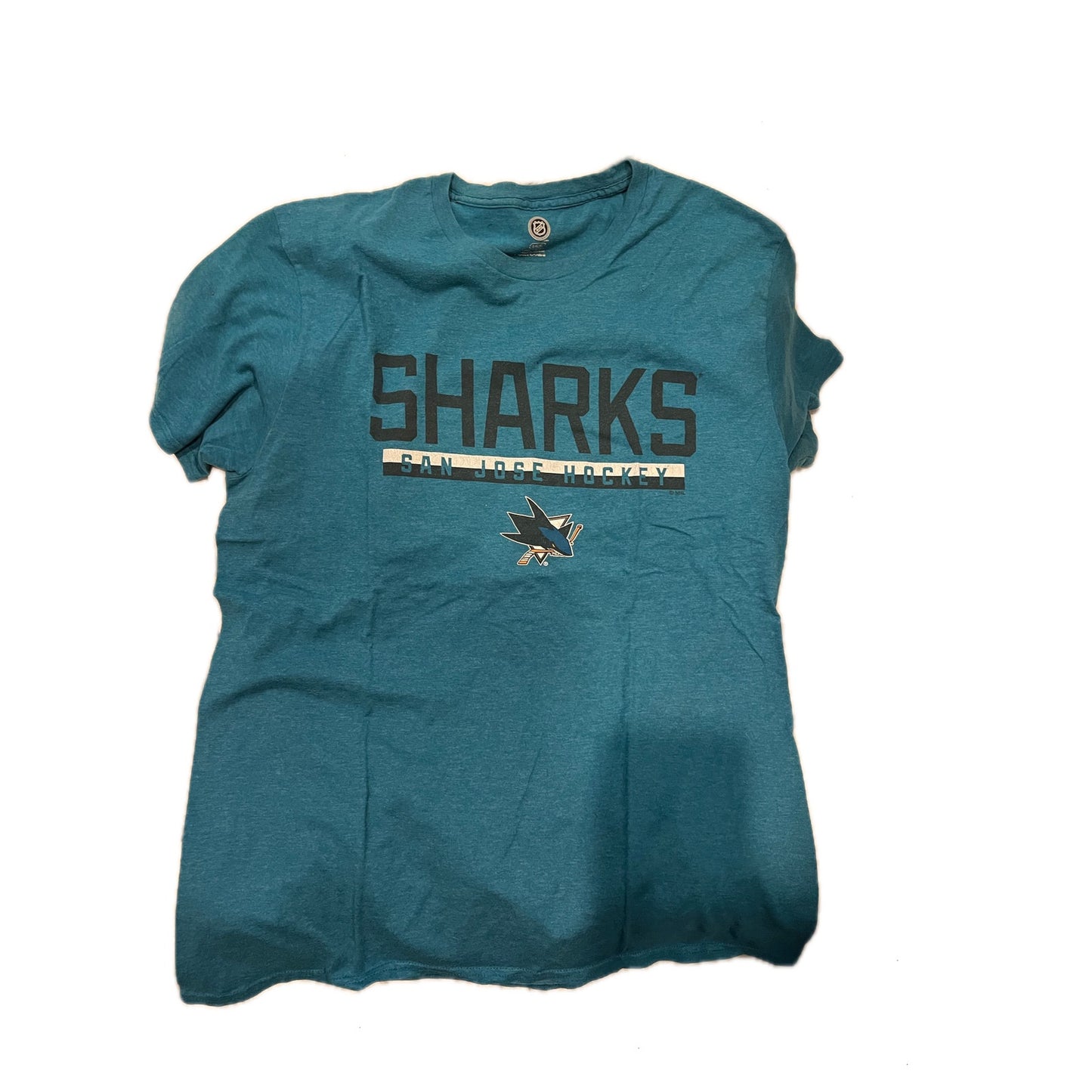 NHL San Jose Sharks Green T-Shirt Mens Large