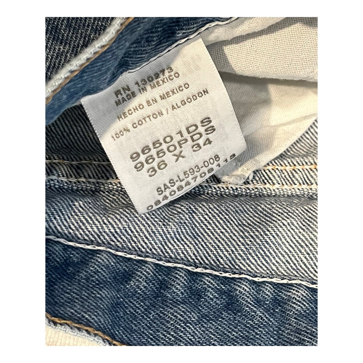 Wrangler Regular Fit Blue Jeans Mens 36x34