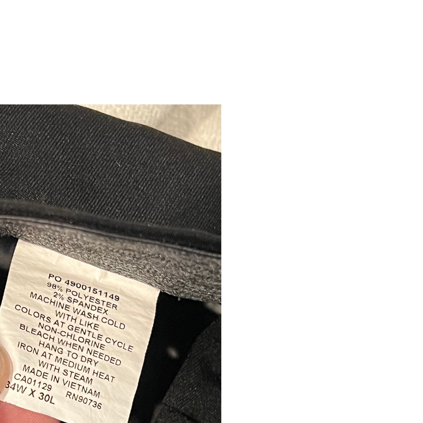 Chaps Black Dress Pants Mens 34x30