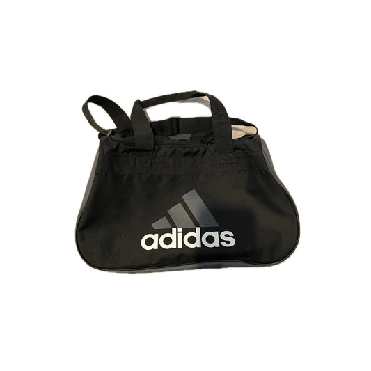 Adidas Defender Small 16"x10"x8" Black Gray Duffel Gym Bag