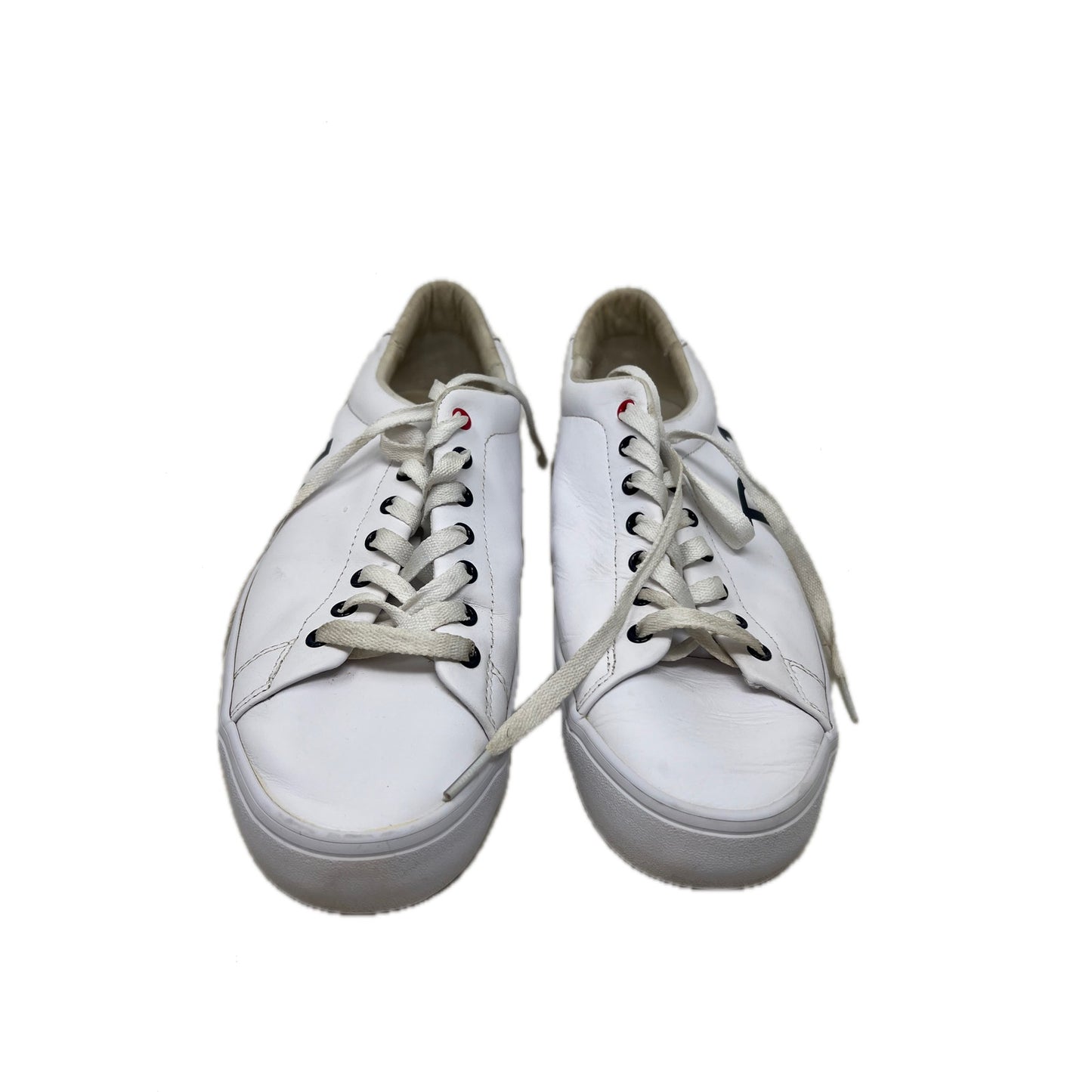 Polo Ralph Lauren Longwood Logo White Black Shoes Mens 10.5