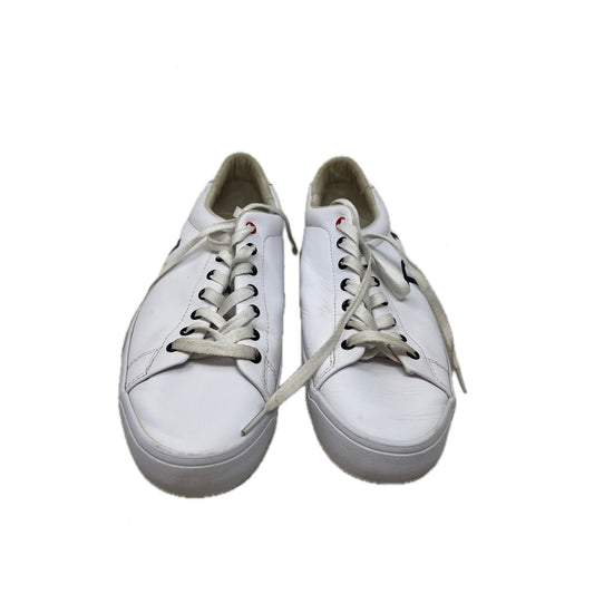 Polo Ralph Lauren Longwood Logo White Black Shoes Mens 10.5