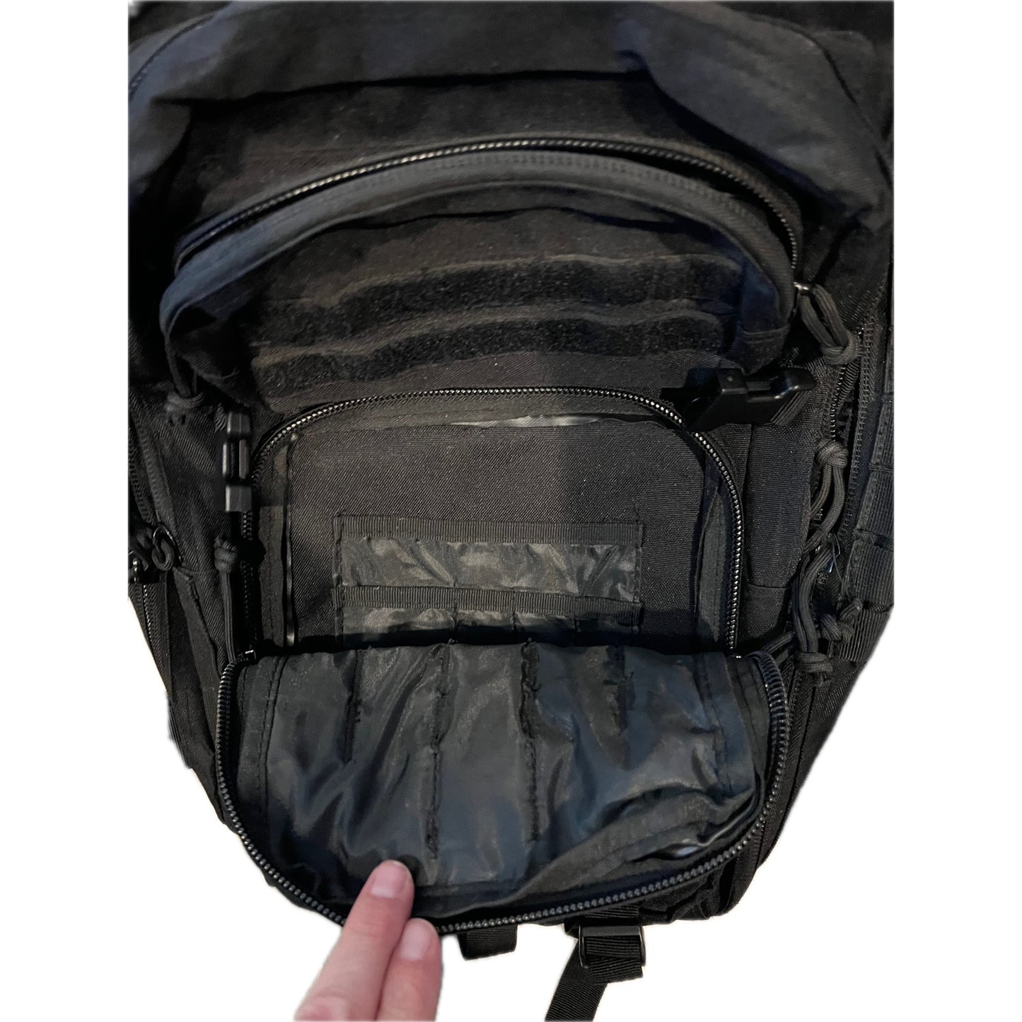 Generic Black Canvas Tactical Backpack