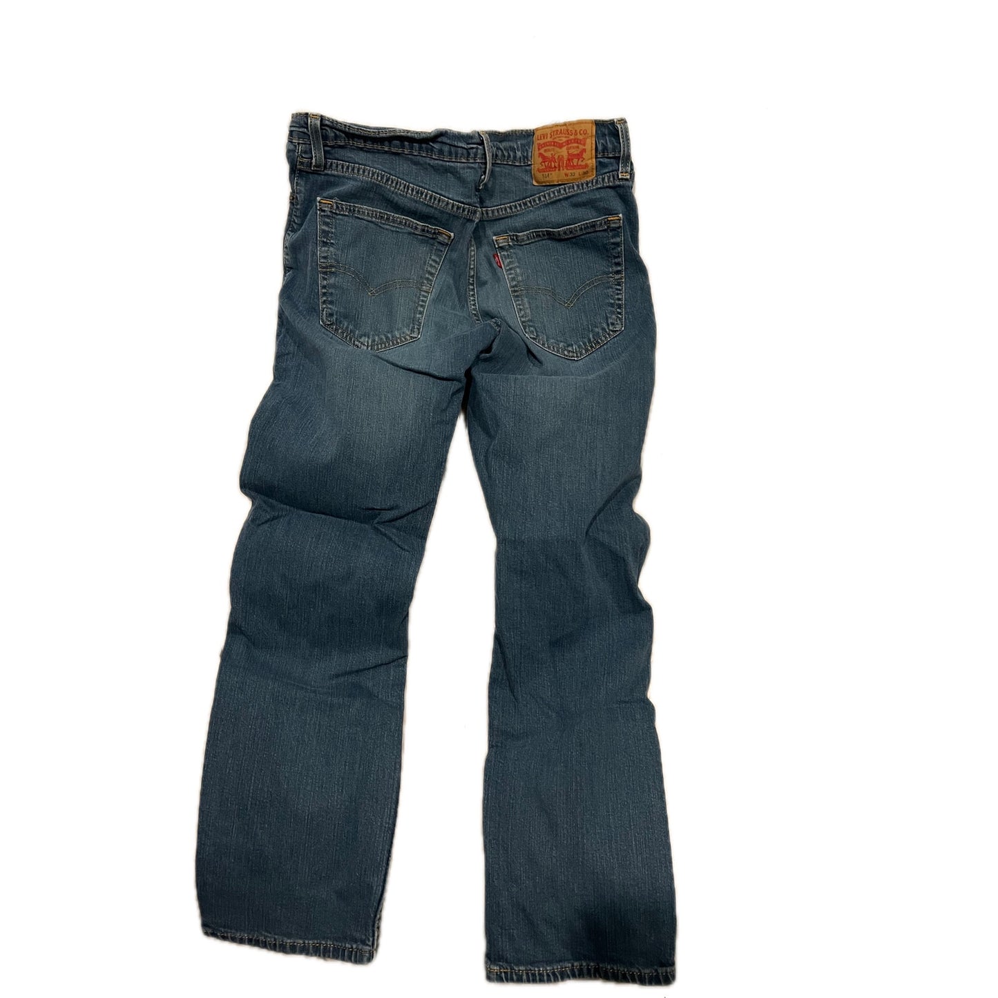 Levi's 514 Regular Fit Straight Brown Jeans Mens 32x30