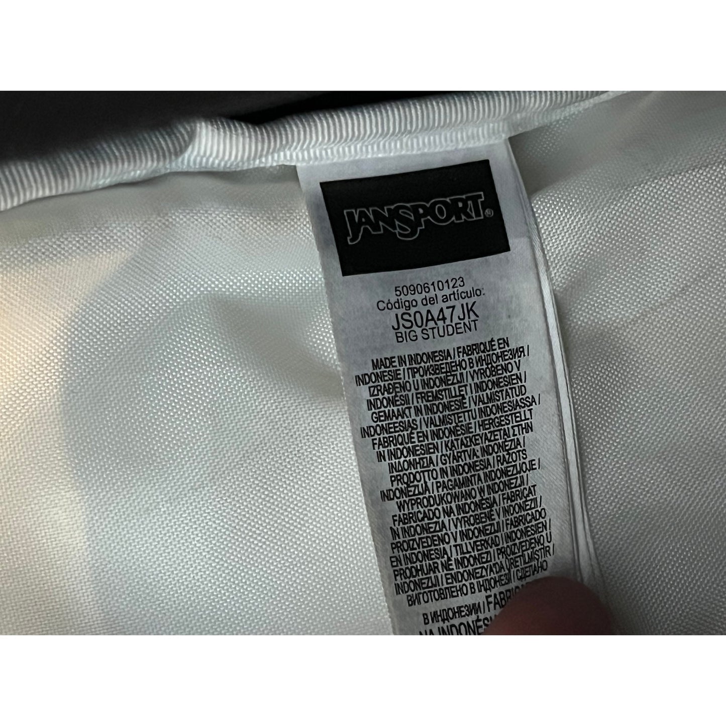 Sac à dos noir JanSport Big Student à 3 compartiments