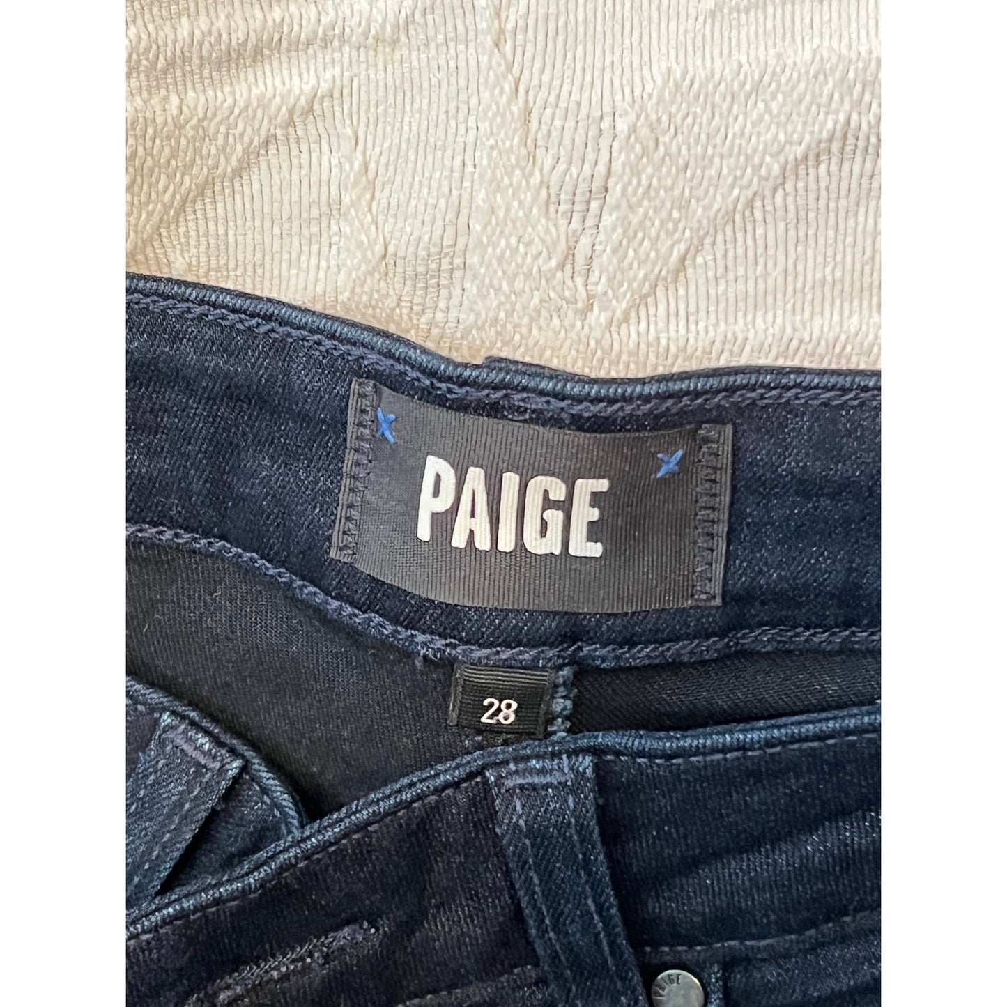 Paige Margot Jeans pitillo de tobillo azules para mujer 28x28