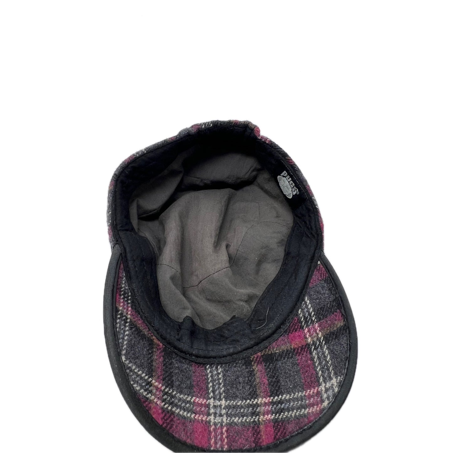 Pugs Flannel Checked Old Timey Baseball Cap Adjustable