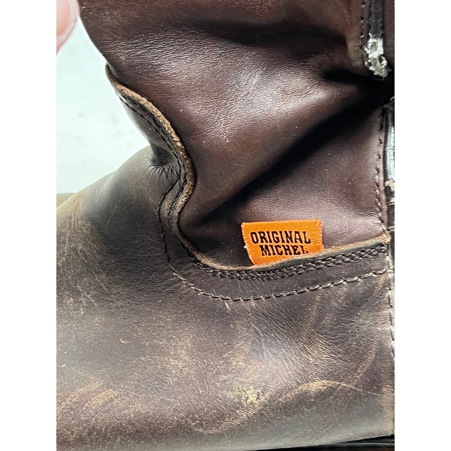 Original Michel Pull On Work Western Boots Mens 11.5