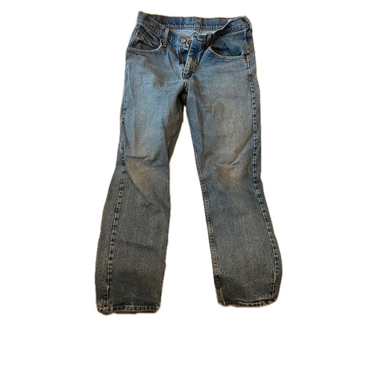 Wrangler Straight Leg Blue Jeans Mens 30x32