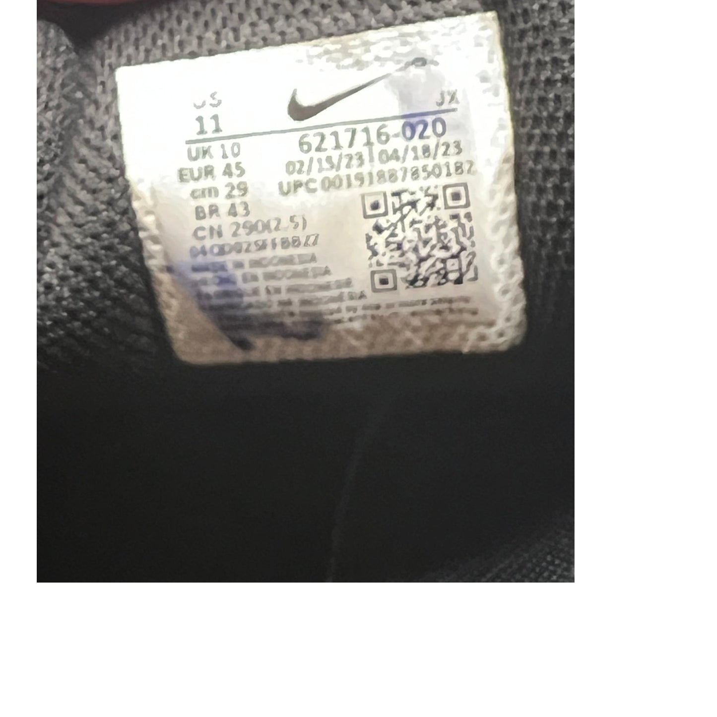 Nike Reax 8 TR Black Metallic Gold Mens 11