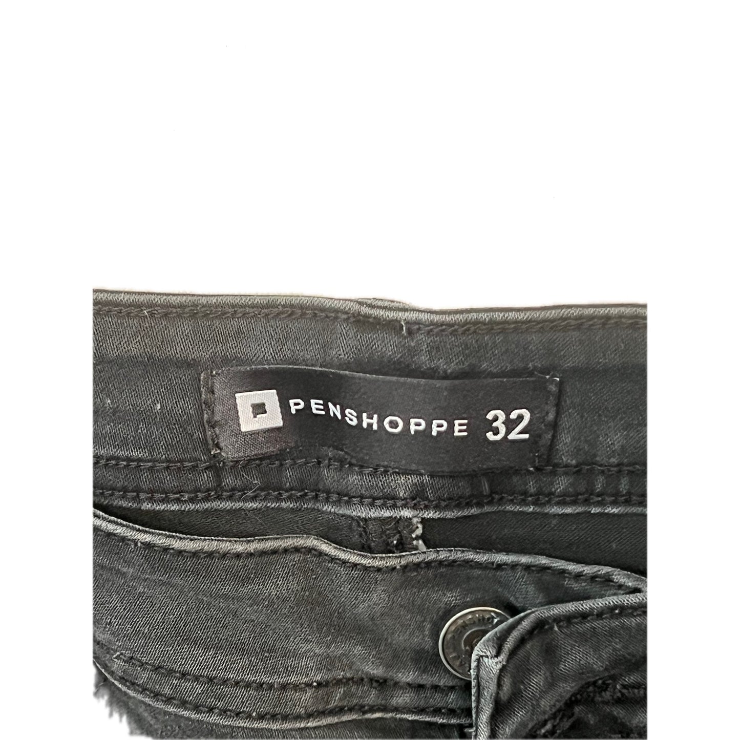 Pantalones Vaqueros Penshoppe Slim para Hombre Negros 32x28