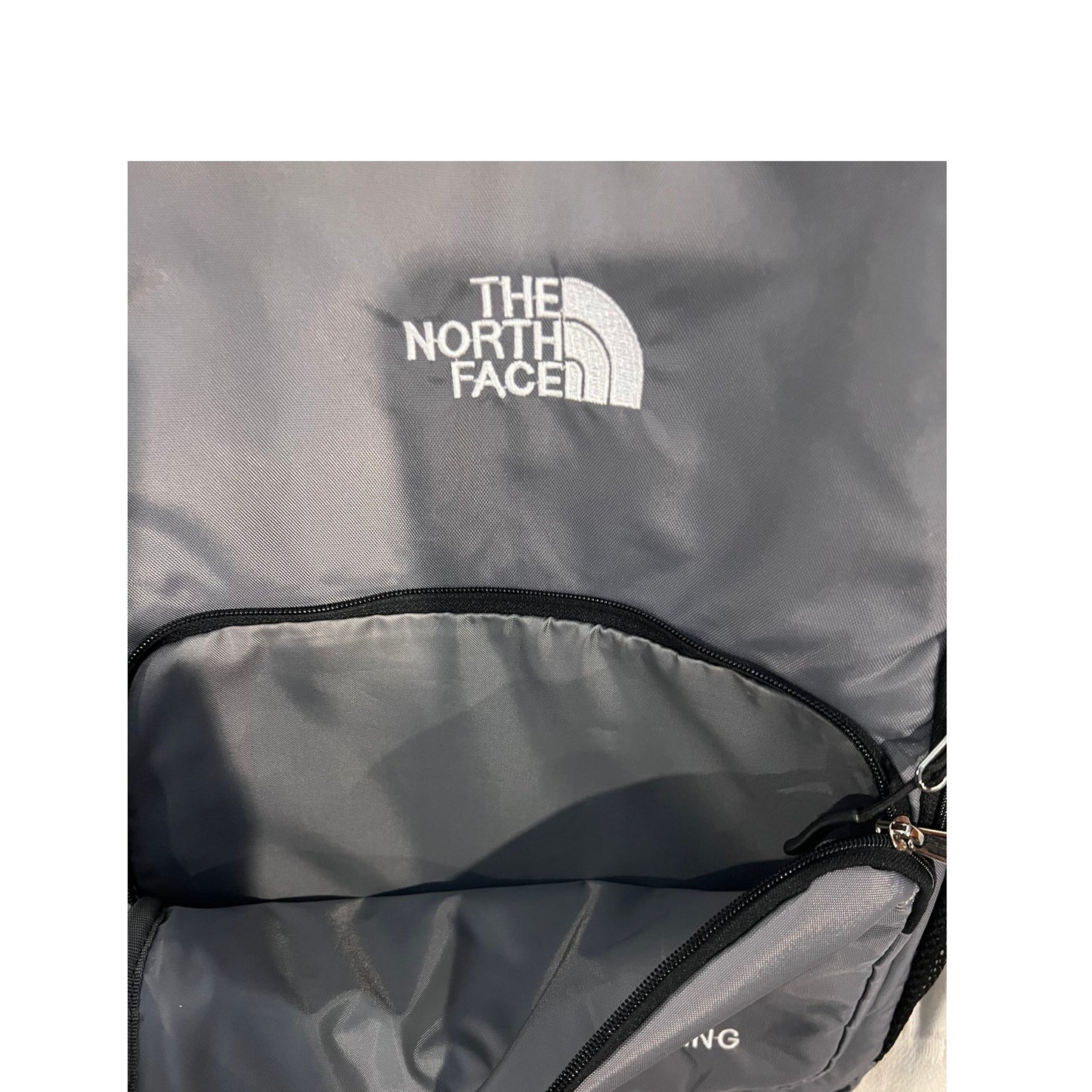 The North Face Never Stop Exploring Gray Black Backpack
