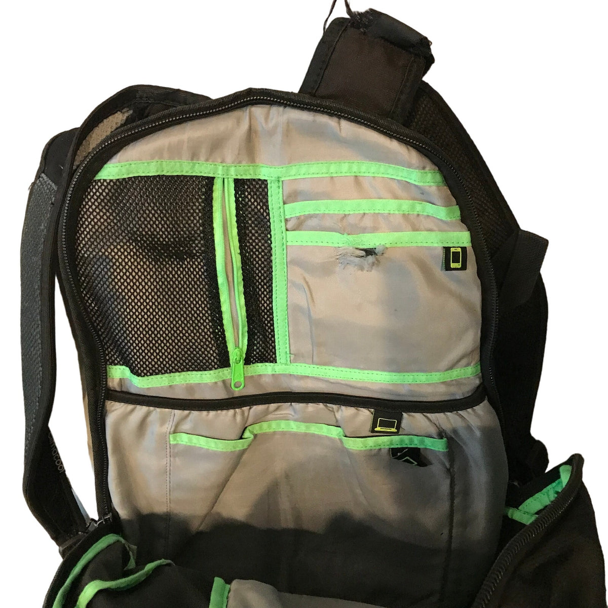 Adidas Black Green Backpack