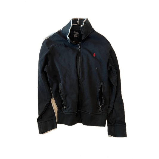 Polo Ralph Lauren Black Zip Up Collared Sweat Shirt Mens S