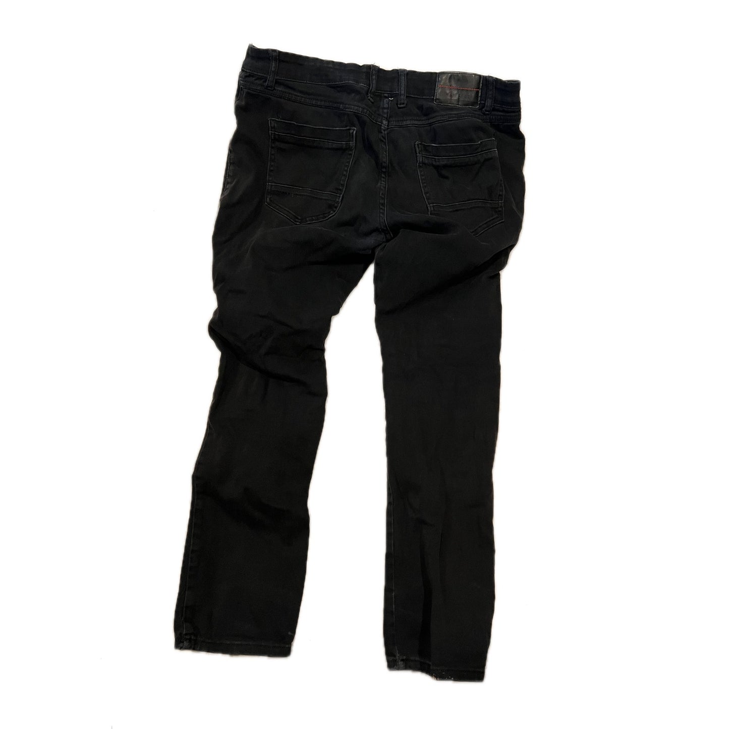 M Society Distressed Black Slim Fit Jeans Mens 36x32