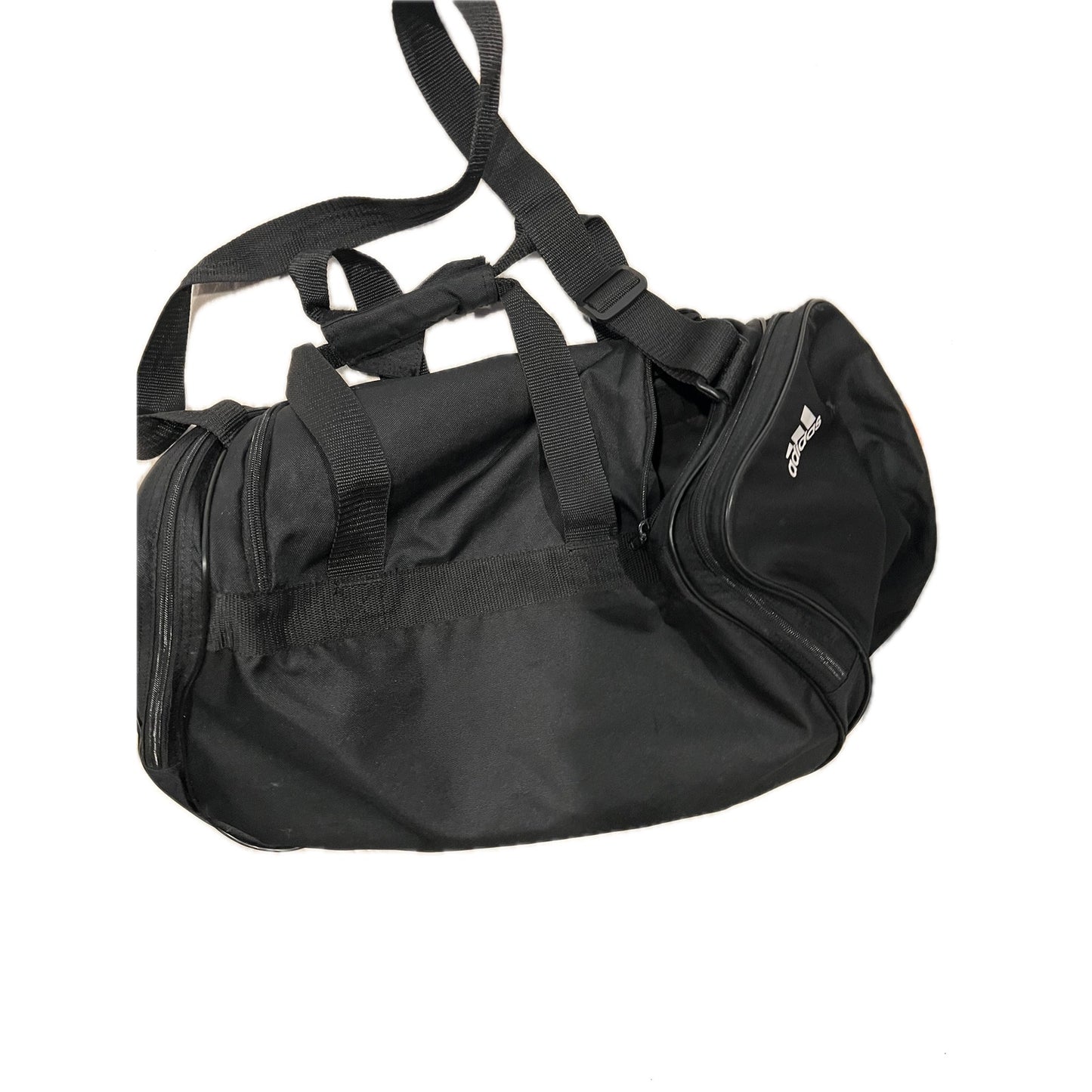 Adidas Defender Medium 20"x12"x10" Black White Duffel Bag