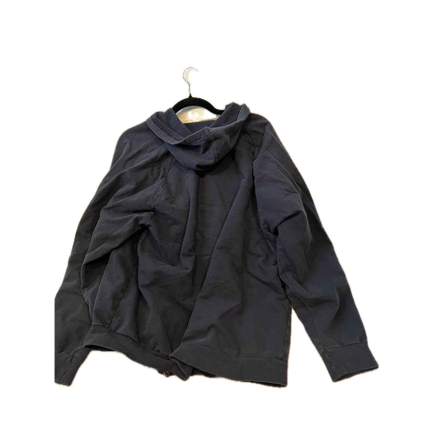 American Apparel Blue Gray Full Zip Hoodie Womans XXL