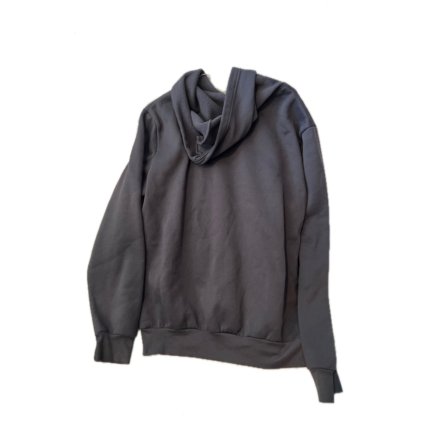 Sweat à capuche gris Balanced Never Give Up pour homme, taille L