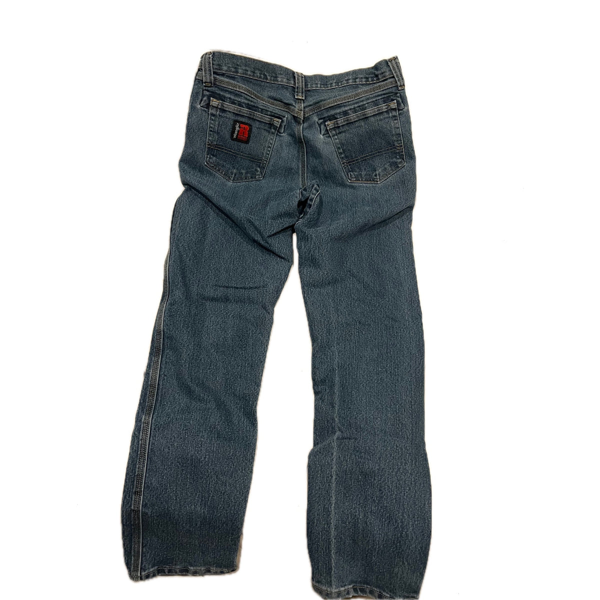 Wrangler Riggs Workwear Straight Blue Jeans Mens 31x32