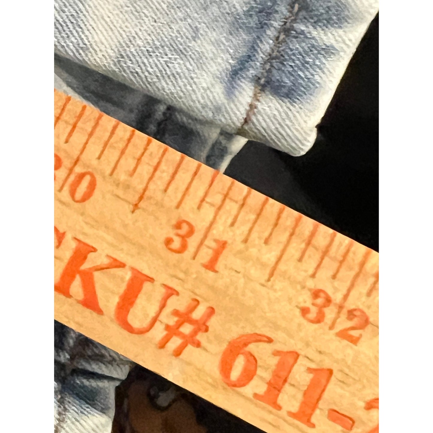 Jeans ajustados acanalados desgastados de estatus legendario para hombre 36x32