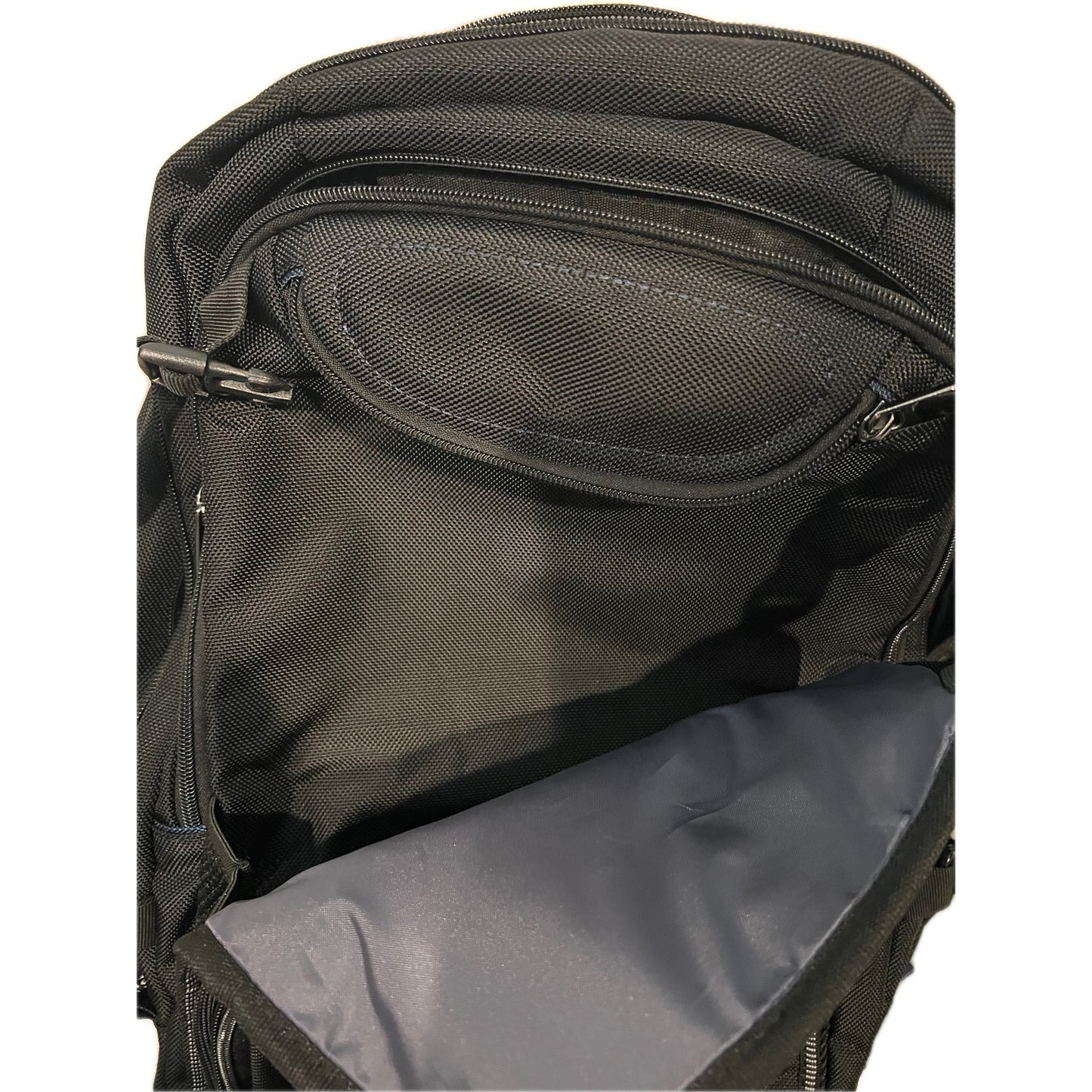 No Label Gaming Heavy Duty Backpack Black w Gray Lining