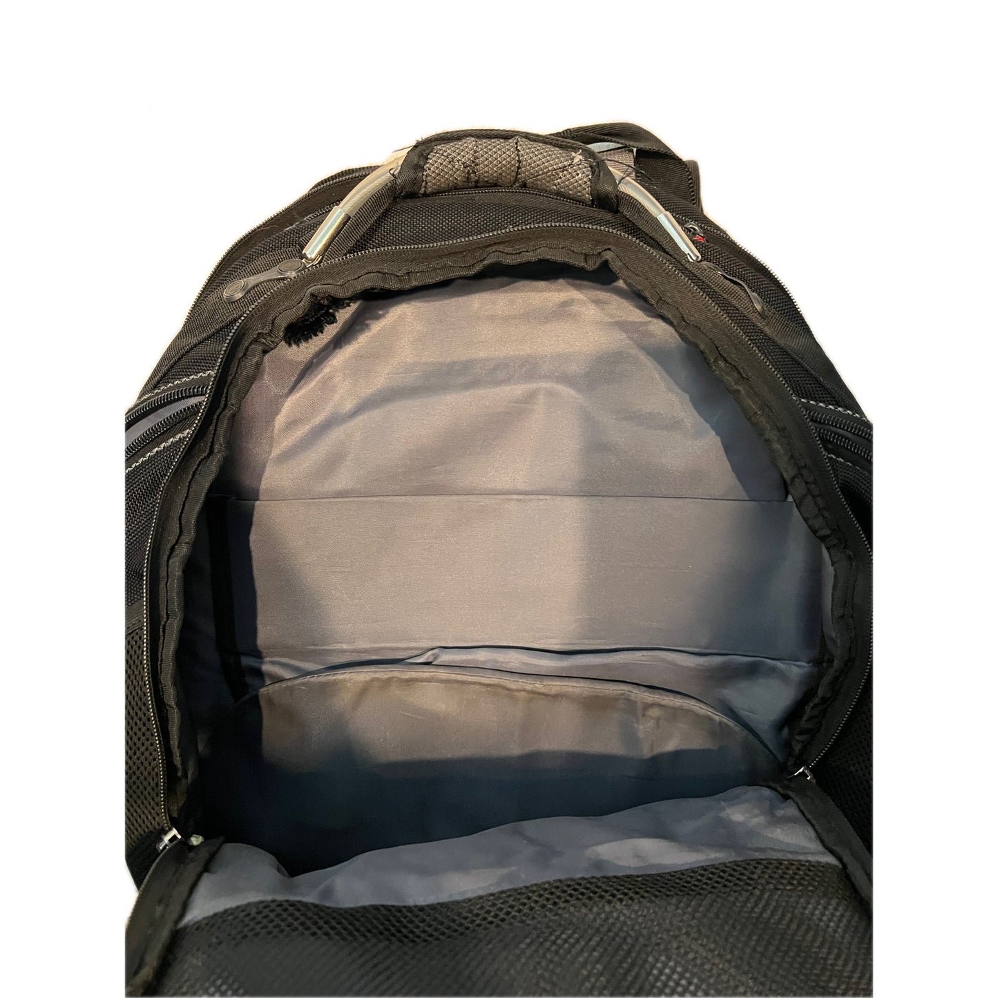 Swiss Gear synergy Laptop Backpack Black Gray Red w Uline
